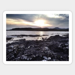 Dar coastline near Ullinish on the west coast of Skye Sticker